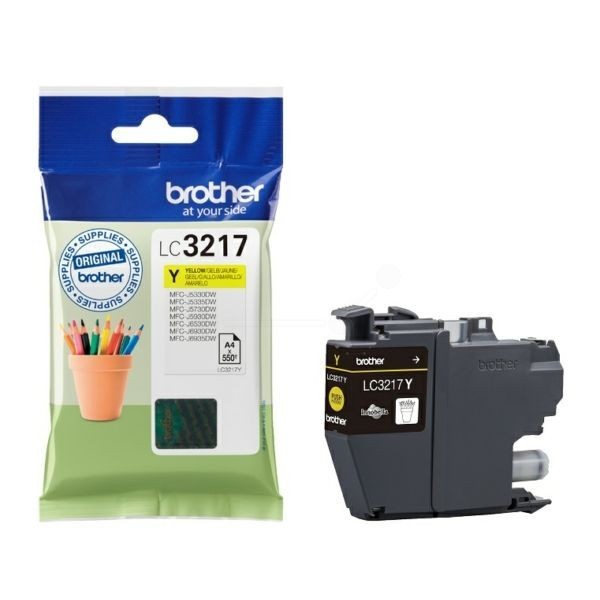 Cartouche Brother LC-3217Y jaune pour remplacer votre encre vide sur MFC-J5330