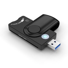 DOD/CAC/Citizen/Goverment ID USB 3.0 Smart Card Reader Bank/SIM Card Adapter P P