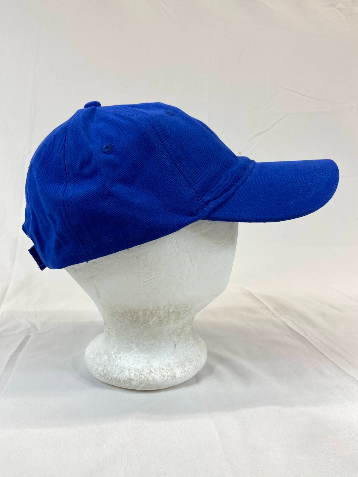 Solid Blue Baseball Cap Strapback Hat Casual Wear… - image 5