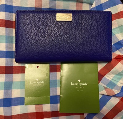 kate spade purple and blue wallet