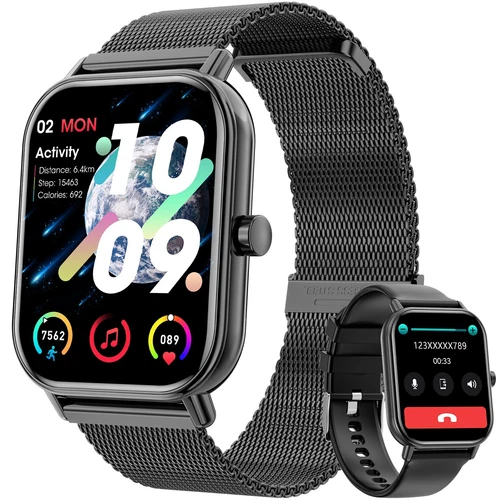 1.85"HD Smart Watch for Men(Answer/Make Calls)Fitness Smartwatch for IOS Android