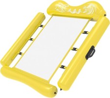 Floating Water Hammock Inflatable Pool Lounge Bed 90kgs Removable Sides Handles