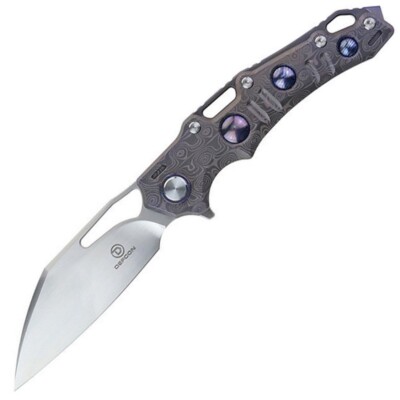 Defcon JK Series Gravity Framelock Lazered Titanium Folding M390 Knife 93132