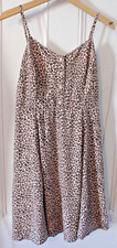 NWT Gap Leopard Heart Print Fit & Flare Skater Dress Pink Black Valentines Day 6