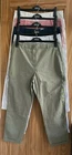 M&S Collection Navy Blue Pink White Beige Cotton Chino Trousers Size 6 - 20