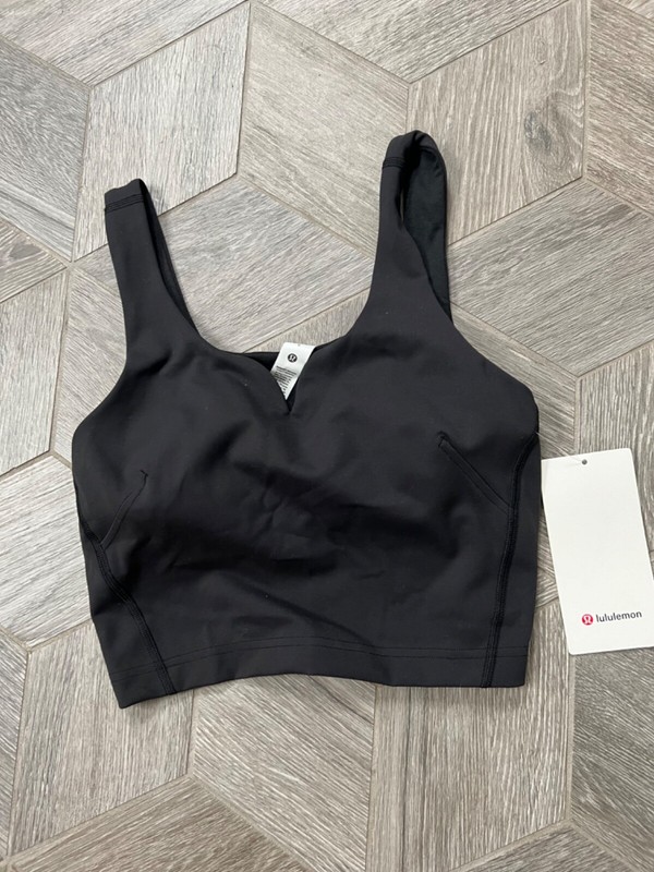 lululemon Wunder Train Sweetheart Tank Top Medium Support, B/C Cup Black NWT