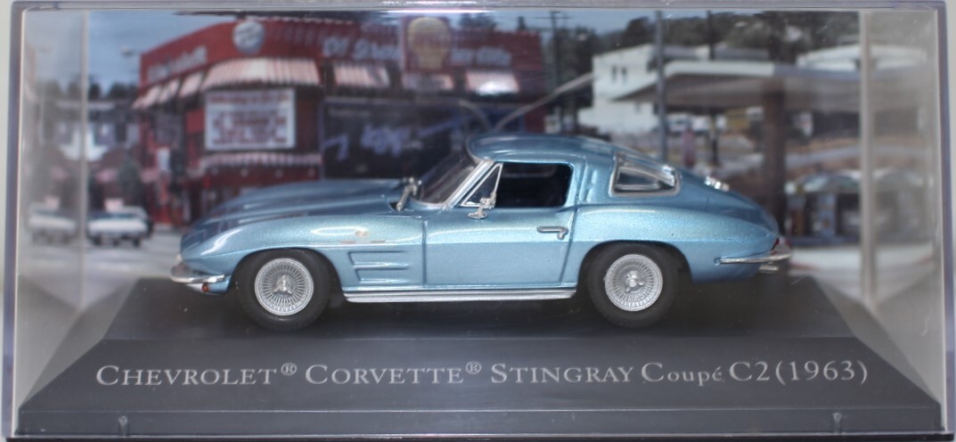 ミニカー 52 CHEVROLETCORVETTESTINGRAY Coupe C2 Chevrolet Corvette C2 Sting Ray Coupe 1963, 1:43, Die-Cast