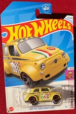 HOT WHEELS '60S FIAT 5000 MODIFICADO YELLOW 117/250. SEE COMBINED OFFERS!