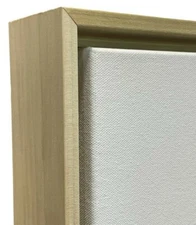 Natural Poplar Wood Floater Frame for 1.5" Deep Canvas