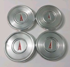 4 1975-1981 Pontiac Dog Dish Center Cap Set Of 4 6 Oem Used 10006464
