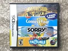 Nintendo DS (NDS) Battleship/Connect Four/Sorry/Trouble - Complete in Box CIB