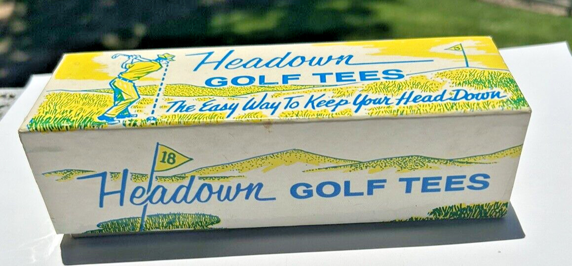 Vintage Headown Golf Ball Tees;  Golf Novelty Gag Gift