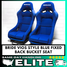Pair Bride Vios 3 Iii Blue Seats Low Max Racing Seat Black Backrest W Rails Us