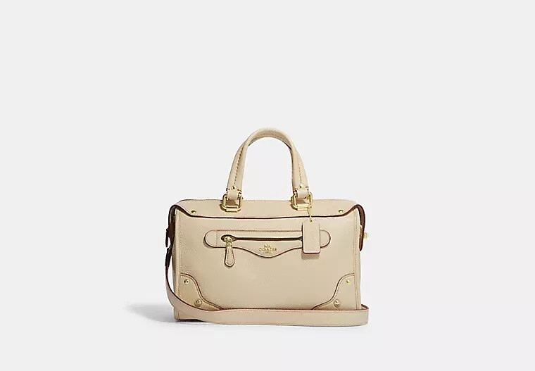 ★hai★ Millie Bag Ivory Coach Millie Satchel In Colorblock Signature Canvas In Ivory