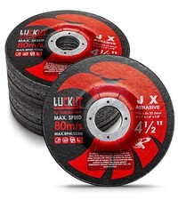 Aggressive 4-1/2'' x 1/4'' x 7/8'' Grinding Discs for Angle Grinders 10-Pack 