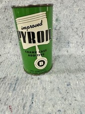 Lattina olio additivo carter Pyroil vintage B.  12 OZ. Lattina di latta completa N.O. S