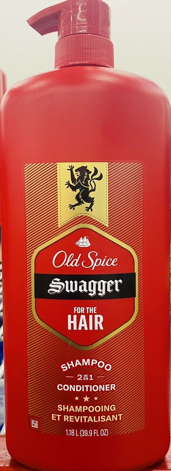 5x Champú y Acondicionador Old Spice Swagger para el Cabello 2 en 1 39.9 OZ PAQUETE DE 5 Foto 2 de 3