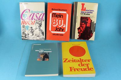 5 Bücher - Tal der Könige/Casa Nova/Zeitalter der Freude/Mein 80.Jah/Krimi /S113