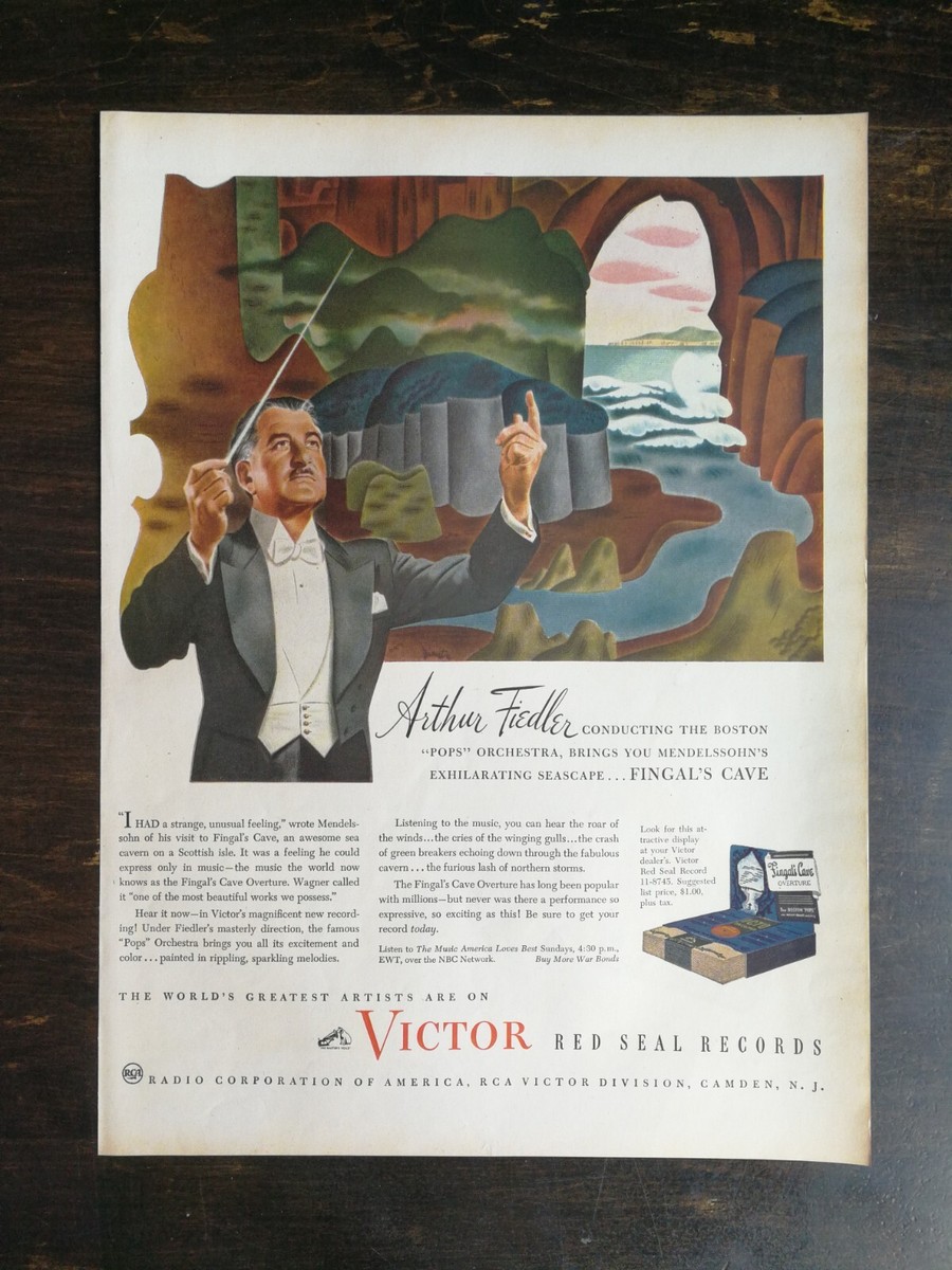 Vintage 1945 Victor Red Seal Records Full Page Original Ad 324 | eBay