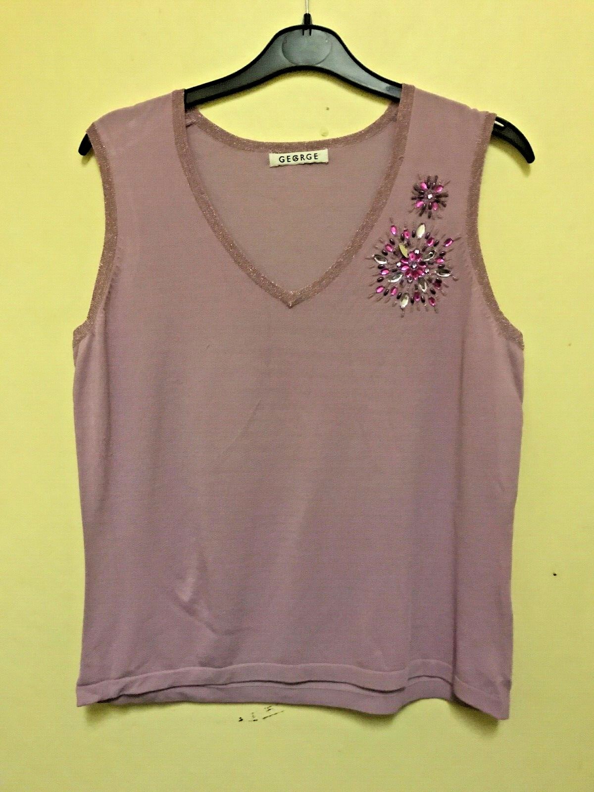 VEST TOP SMART CASUAL PUPLE SZ 14 (LOT 223)-image