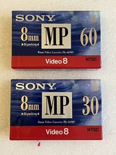 Sony Video 8 MP Standard 60 Min and Sony 30 Min P6-60MP P6-30MP Cassettes 8mm