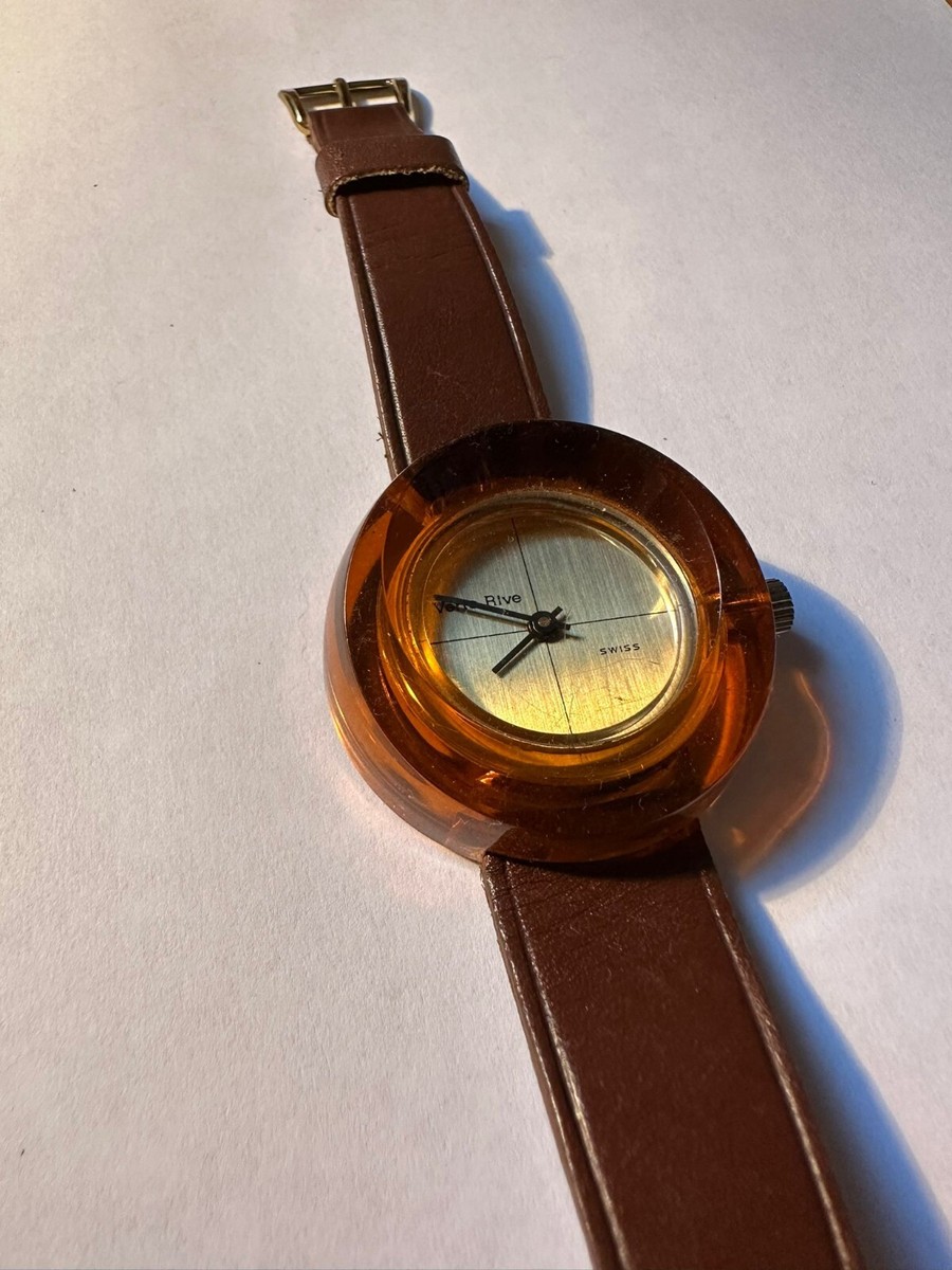 Vintage Swiss Made Amber Watch Omega  main image 4