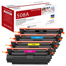 4PK Toner CF360A 508A Black Color Set for HP Laserjet Enterprise M553x MFP M577c