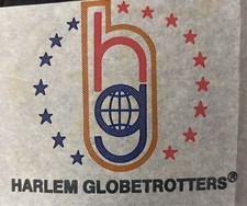 Vintage 1970 Harlem Globetrotters Basketball Cartoon TV Mini Iron On Transfer