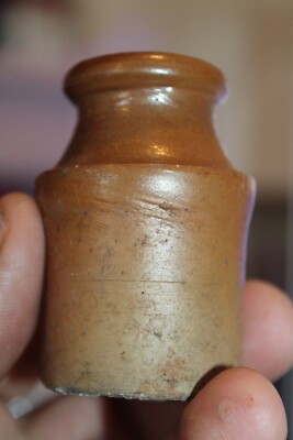 Antique, 2 1/2'', Stone Glazed, Ink Bottle, Item # A - 5102