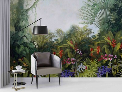 3D Rain Forest Wallpaper Wall Mural Removable Self-adhesive 1589 | eBay ...