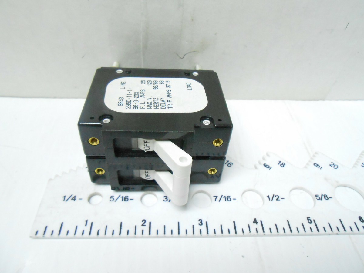 205D-11-1-60-3-253 AIRPAX CIRCUIT BREAKER, 120 V/ 50-60 HZ