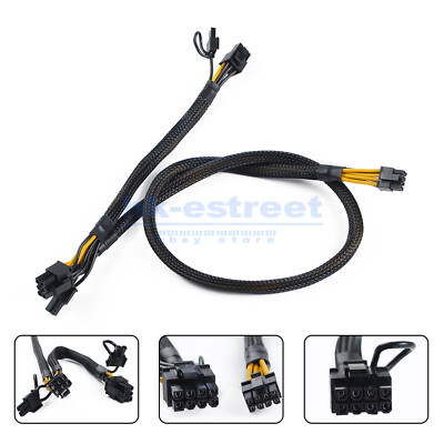 8Pin to Dual 8Pin PCIE Graphics Card Power Supply Cable For HP DL380 G10 and GPU