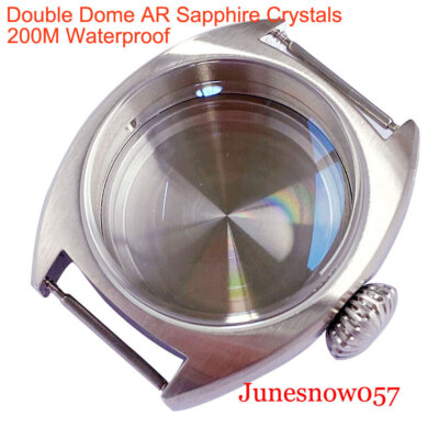 20ATM Double Dome Sapphire Crystals 36/39mm Men Watch Case Fit NH35 NH34  SKX ETA UK