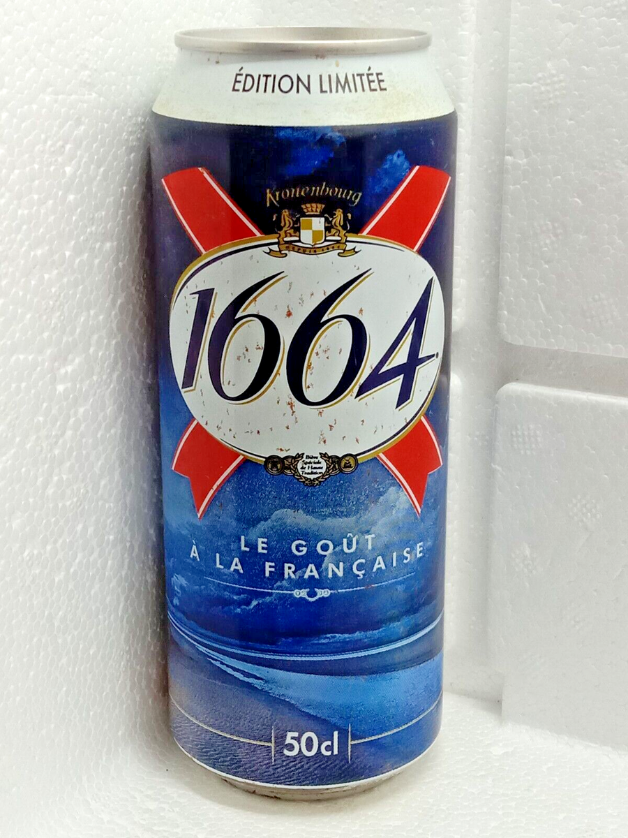 KRONENBOURG 1664 Limited Edition Empty Beer Can 500ml France 2011