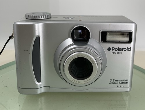 Polaroid COMPACT DIGITAL CAMERA PDC 3035 3.2MP NO CHARGER SILVER TESTED - 132 - Picture 2 of 8