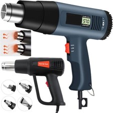 2500 Watt Heat Gun Hot Air Gun Electric Dual Temperature 4 Nozzles Power 2000W