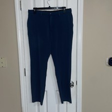Quince Men's Ultra-Stretch 24/7 Smart Ponte Pants 36x32 Navy Blue
