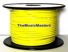18 Gauge 100' ft Yellow Auto PRIMARY WIRE 12V Auto Wiring Car Power Remote Cable