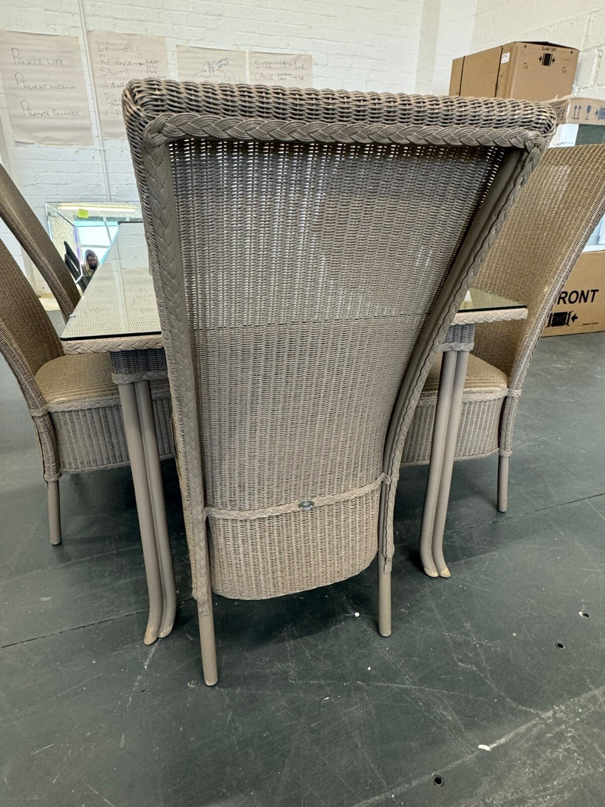 Lloyd Loom Dining Table & 8 Chairs eBay