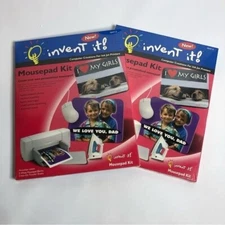 Invent It Ink Jet Mousepad Kit Lot Of 2 New and Selaed Kits