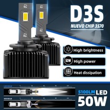 2x D3S 6000K Bulbs Headlight HID Xenon Low/High Beam Blubs Worklights for AUDI
