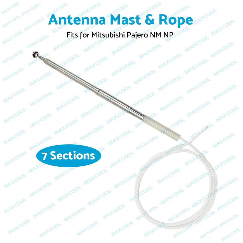 Max 7-Section Antenna Mast & Rope For Mitsubishi Pajero NM - NP 00-06 For AP262 - image 2 of 4