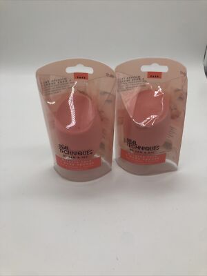 2 Pack- Real Techniques Miracle Face + Body Sponge For Bronzer Tanner Foundation