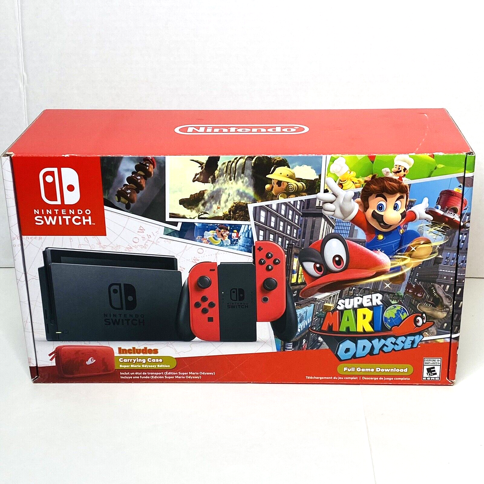 Nintendo Switch Super Mario Odyssey Console Bundle HACSKADLC Red - US