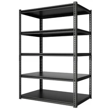 SUNYRISY Garage Shelving 5-Tier Storage Shelf Lightweight MDF Rack Shelves