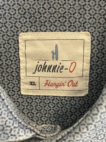Camisa Johnnie-O Hancock Para Hombre Nueva Con Etiquetas Wake (Azul) Botón Frontal Manga Larga Talla XL - Imagen 2 de 8