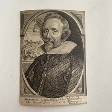 Engraving of Wolfgang Wilhelm – Count Palatine of the Rhine, 17th-Century Noble