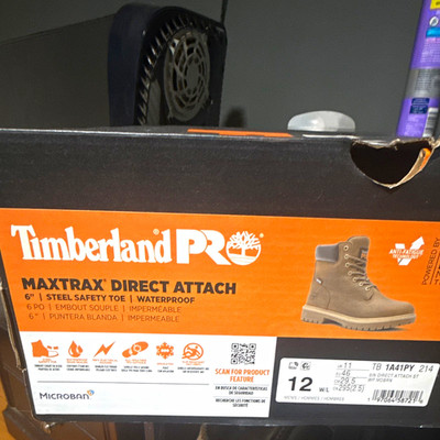 Timberland PRO MaxTrax Direct Attach 6'' Steel Toe Waterproof EH Boots 12W
