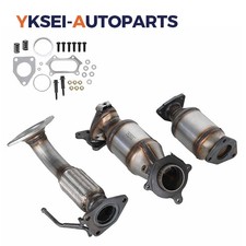 3x New Catalytic Converter And Flex Pipe For 2008-2012 Honda Accord 2.4l Epa