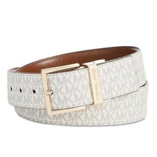 Michael Kors beige monogram belt